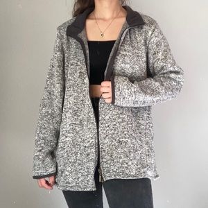 Heather Gray Full Zip Athletic Jacket